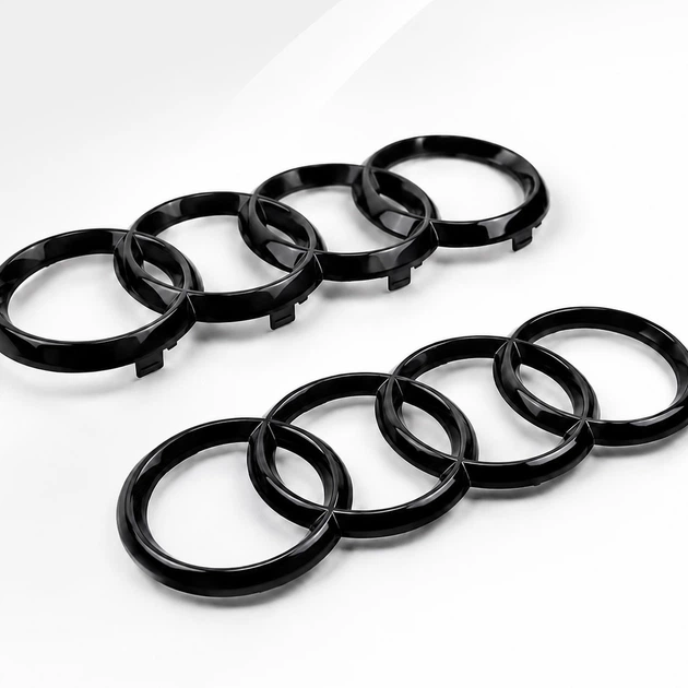Эмблемы AUDI (Ауди) A4 (B7) 263 мм 177 мм комплект капот багажник черный глянец передняя, задняя - Фото 2 Эмблемы AUDI (Ауди) A4 (B7) 263 мм 177 мм комплект капот багажник черный глянец передняя, задняя - изображение 2