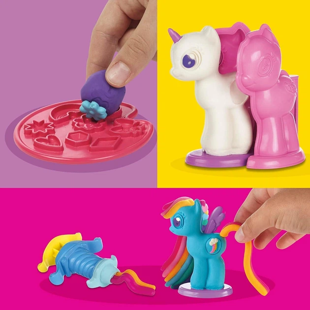 Набор для лепки Hasbro Play-Doh «Создай и укрась пони» My Little Pony (B0009) - Фото 5 Набор для лепки Hasbro Play-Doh «Создай и укрась пони» My Little Pony (B0009) - изображение 5