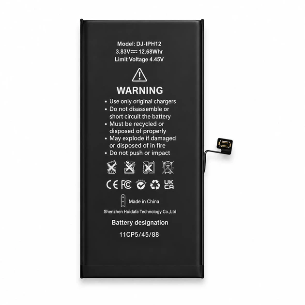 Аккумулятор Deji 3310 mAh для iPhone 12 и iPhone 12 Pro с контроллером внутренняя батарея для замены и ремонта смартфона - Фото 2 Аккумулятор Deji 3310 mAh для iPhone 12 и iPhone 12 Pro с контроллером внутренняя батарея для замены и ремонта смартфона - изображение 2