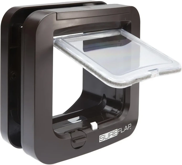 Умная дверца для котов SureFlap с микрочипом | автоматический кошачий люк Smart Cat Flap коричневая уценка - изображение 4