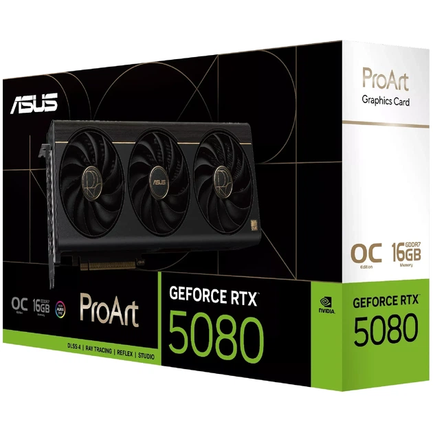 Відеокарта ASUS Nvidia GeForce RTX 5080 PROART OC 16G (PROART-RTX5080-O16G) - Фото 10 Відеокарта ASUS Nvidia GeForce RTX 5080 PROART OC 16G (PROART-RTX5080-O16G) - зображення 10