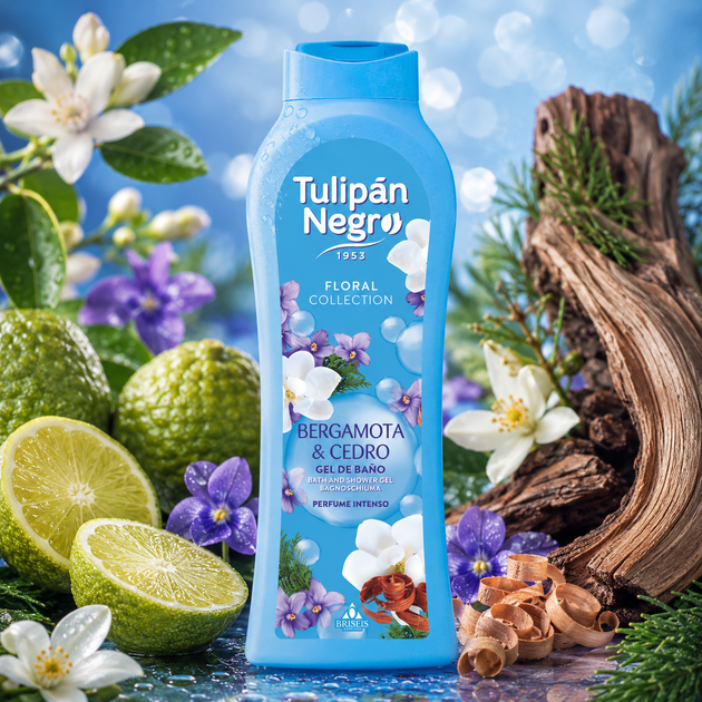 Гель для душа Tulipan Negro Бергамот и кедр, 650 мл - Фото 1 Гель для душа Tulipan Negro Бергамот и кедр, 650 мл - изображение 1