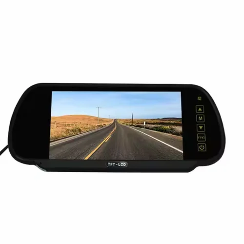 Автомобільне дзеркало заднього виду з 7" TFT LCD монітором та пультом ДК (800x480, 2 × Video-In) - зображення 4