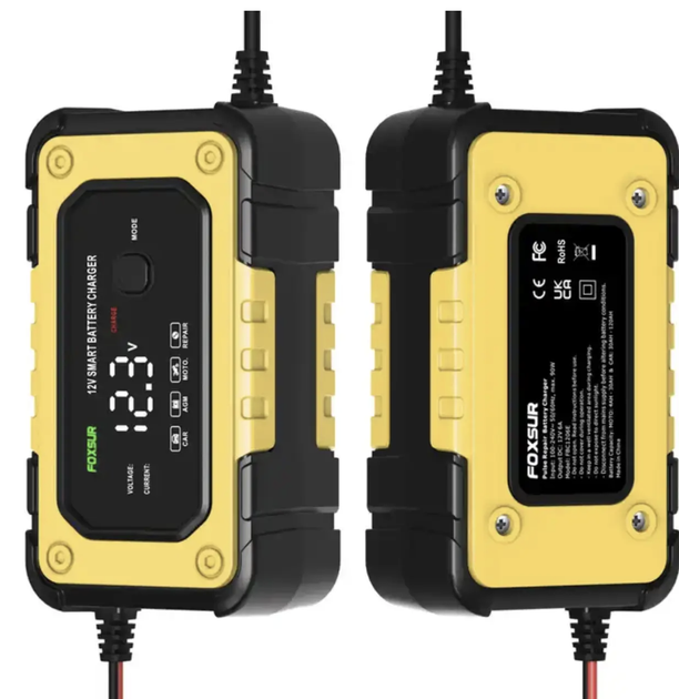 Імпульсний зарядний пристрій FOXSUR (12V 6A) FBC1206D - зображення 4