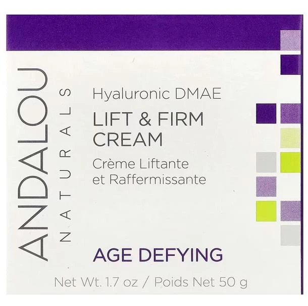 Подтягивающий и укрепляющий антивозрастной крем, Andalou Naturals, с гиалуроновой кислотой и ДМАЭ, 50 г - изображение 2