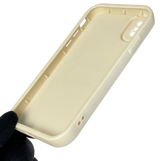 Чехол силиконовый Soft Touch с 3D принтом для Apple iPhone X молочный (Полная защита камеры) - Фото 3 Чехол силиконовый Soft Touch с 3D принтом для Apple iPhone X молочный (Полная защита камеры) - изображение 3