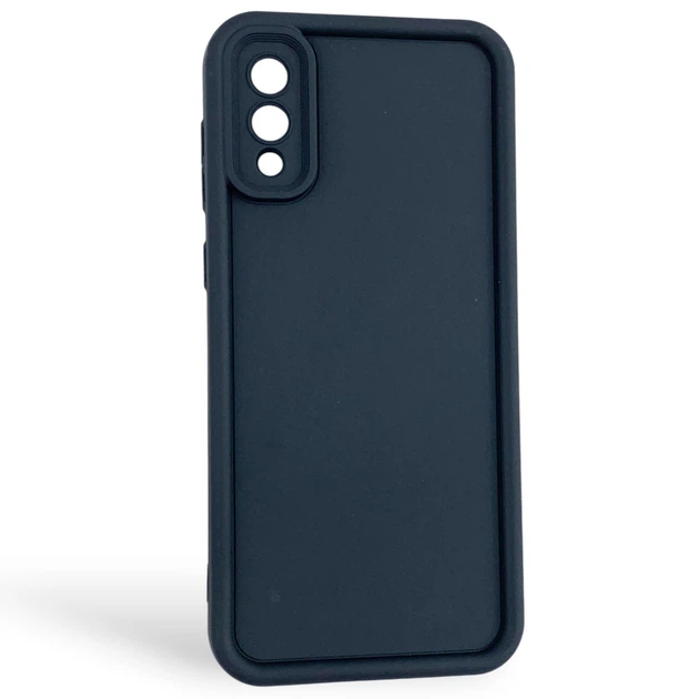 Чехол силиконовый Soft Touch для Samsung Galaxy A02 черный (Полная защита камеры) - Фото 1 Чехол силиконовый Soft Touch для Samsung Galaxy A02 черный (Полная защита камеры) - изображение 1