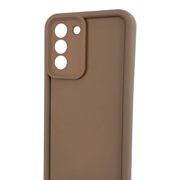 Чехол силиконовый Soft Touch для Samsung Galaxy S21 коричневый (Полная защита камеры) - Фото 4 Чехол силиконовый Soft Touch для Samsung Galaxy S21 коричневый (Полная защита камеры) - изображение 4