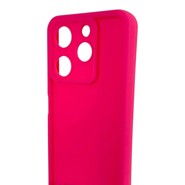 Чехол силиконовый Soft Touch для Tecno Spark 10 Pro (KI7) малиновый (Полная защита камеры) - Фото 4 Чехол силиконовый Soft Touch для Tecno Spark 10 Pro (KI7) малиновый (Полная защита камеры) - изображение 4