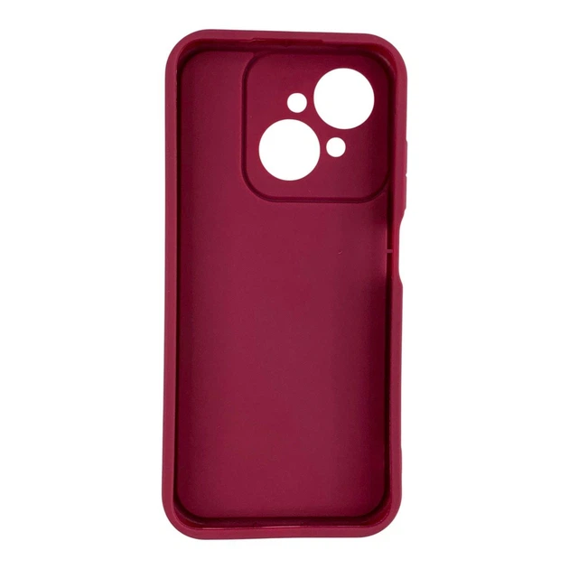 Чехол силиконовый Soft Touch с 3D принтом для Tecno Spark Go 1 бордовый (Полная защита камеры) - изображение 2
