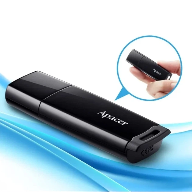 Флеш-накопичувач Apacer USB 2.0 AH336 32Gb Black - Фото 6 Флеш-накопичувач Apacer USB 2.0 AH336 32Gb Black - изображение 6