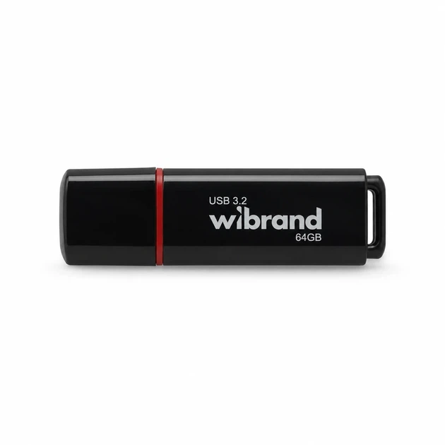 Флеш-накопичувач Wibrand USB 3.2 Gen1 Scarab 64GB Black - Фото 1 Флеш-накопичувач Wibrand USB 3.2 Gen1 Scarab 64GB Black - изображение 1