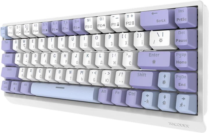 Дротова механічна клавіатура Ajazz NK68 V2 Red Switch (NK68-V2-R-PWB) - зображення 4