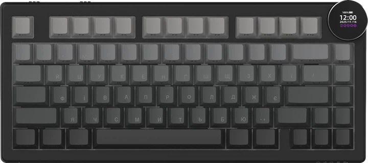 Бездротова механічна клавіатура Ajazz AK820 V2 White Peach Switch (AK820-V2-WP-S-BG) - зображення 2