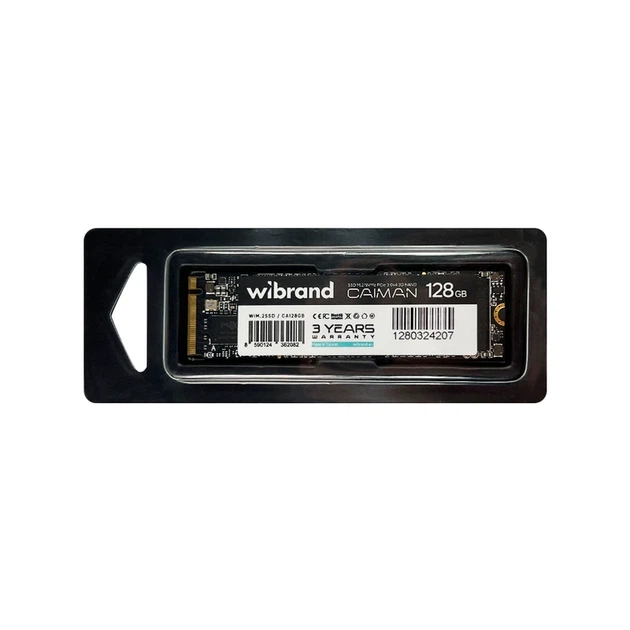 Накопичувач SSD M.2 Wibrand Caiman 128GB NVMe 2280 PCIe 3.0 3D NAND - изображение 2