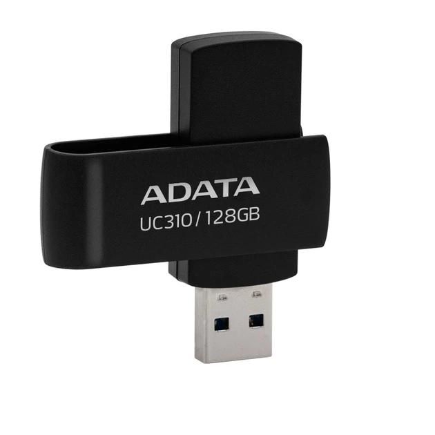 Флеш-накопичувач ADATA USB 3.2 UC310 128Gb Black - Фото 3 Флеш-накопичувач ADATA USB 3.2 UC310 128Gb Black - изображение 3