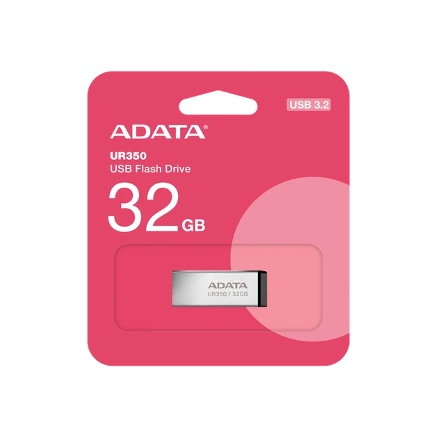 Флеш-накопичувач ADATA USB 3.2 UR 350 32Gb Silver/Black - изображение 2