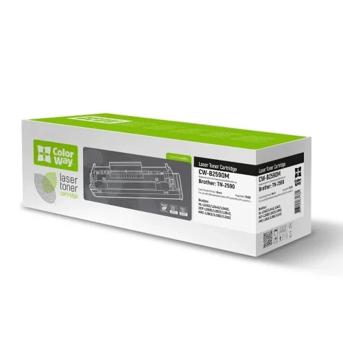 Картридж Brother TN2590, Black, DCP-L2600/L2622/L2640, HL-L2442/L2460, MFC-L2802/L2862/L2922, 1200 стор, ColorWay (CW-B2590M) - Фото 1 Картридж Brother TN2590, Black, DCP-L2600/L2622/L2640, HL-L2442/L2460, MFC-L2802/L2862/L2922, 1200 стор, ColorWay (CW-B2590M) - изображение 1