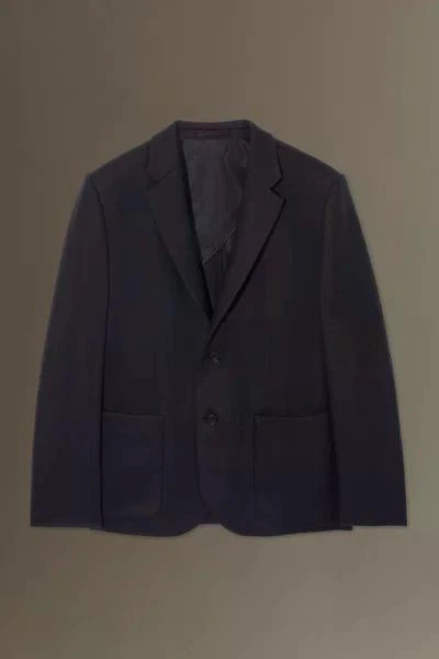 Блейзер чоловічий COS single-breasted wool-blend blazer - relaxed 1184734001 Eur 50 Синій - Фото 4 Блейзер чоловічий COS single-breasted wool-blend blazer - relaxed 1184734001 Eur 50 Синій - зображення 4
