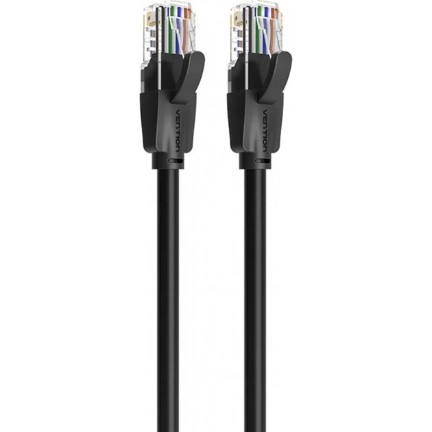 Патч-корд 1.5m UTP cat 6 RJ-45 flat black Vention (IBJBG) - Фото 4 Патч-корд 1.5m UTP cat 6 RJ-45 flat black Vention (IBJBG) - изображение 4