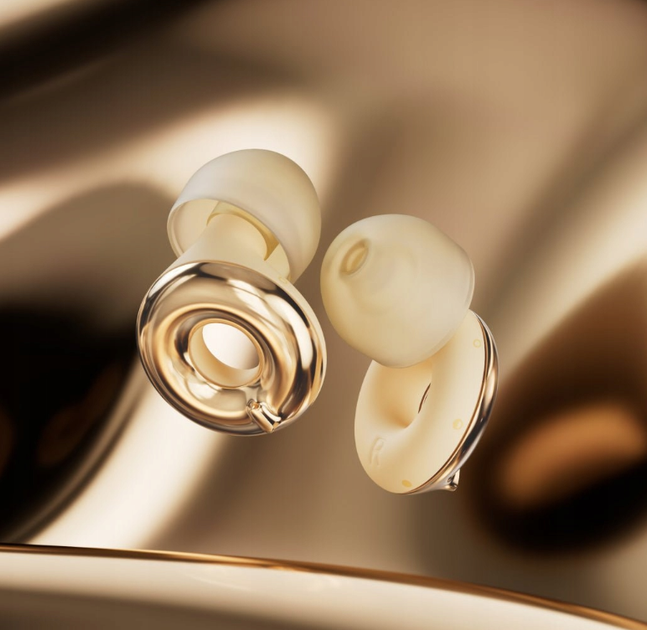 Беруши Loop Switch 2 Gold, с регулировкой шумопонижения, 3 режима 20/23/26 дБ, многоразовые вкладыши для ушей, золотые. - изображение 3