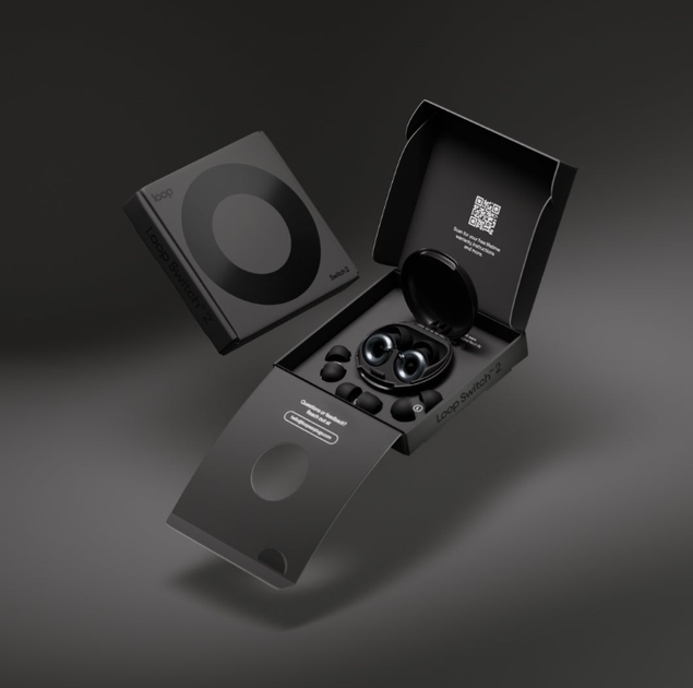 Беруши Loop Switch 2 Black, с регулировкой шумопонижения, 3 режима 20/23/26 дБ, многоразовые вкладыши для ушей, черные - изображение 3