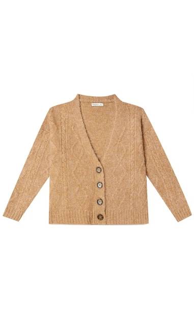 Кардиган Stradivarius пісочний MQKRF246 XS - изображение 5