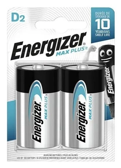 Батарейки Energizer Max Plus LR20/D 1,5 В, 2 шт - изображение 2