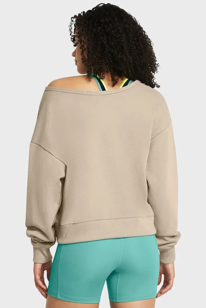Жіночий бежевий світшот Pjt Rck HW Terry LS Q1 Under Armour L 1382705-203 - Фото 3 Жіночий бежевий світшот Pjt Rck HW Terry LS Q1 Under Armour L 1382705-203 - изображение 3