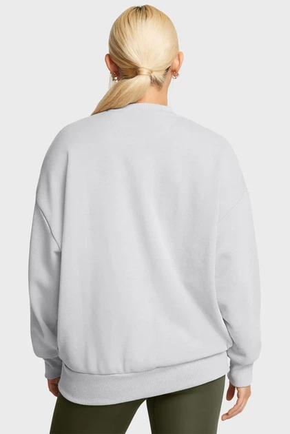 Жіночий сірий світшот UA Icon HWT Terry OS Crew Under Armour M 1386493-011 - изображение 2