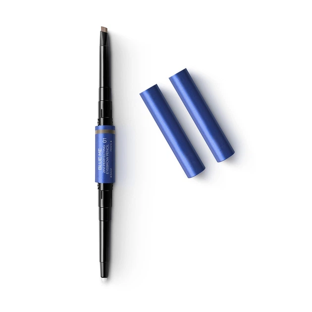 KIKO Blue Me 2-In-1 Perfecting Eyebrow Pencil Набір для брів з бальзамом і олівцем 03 Medium-Brown - Фото 4 KIKO Blue Me 2-In-1 Perfecting Eyebrow Pencil Набір для брів з бальзамом і олівцем 03 Medium-Brown - зображення 4