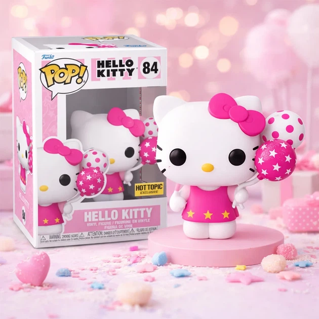 Ігрова фігурка Funko POP! Hello Kitty вініл 9,6 см з кульками - зображення 3