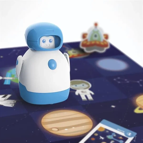 Интерактивный робот Edu-Toys программируемый белый голубой 33х33х11 5 см 1 49 кг - изображение 10
