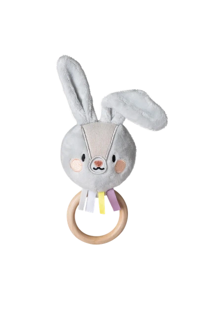 Брязкальце Кролик Райлі Taf Toys комбіновані матеріали 17 см - Фото 2 Брязкальце Кролик Райлі Taf Toys комбіновані матеріали 17 см - зображення 2