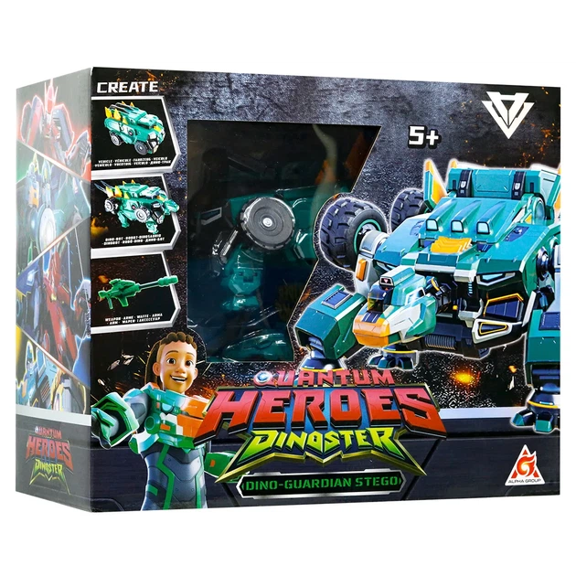 Динозавр трансформер Dinoster пластик 13х19х11 5 см - изображение 5