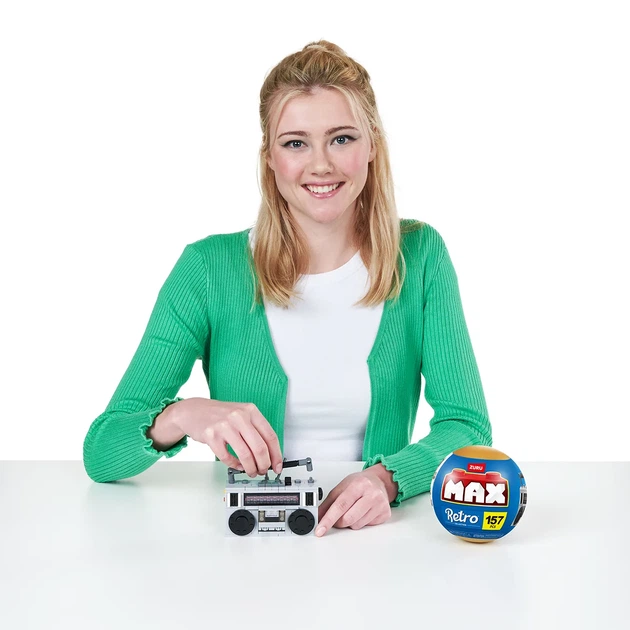Конструктор Max полимерный 12 5х30х37 5 см серия Retro Кассетный магнитофон 157 деталей - Фото 7 Конструктор Max полимерный 12 5х30х37 5 см серия Retro Кассетный магнитофон 157 деталей - изображение 7