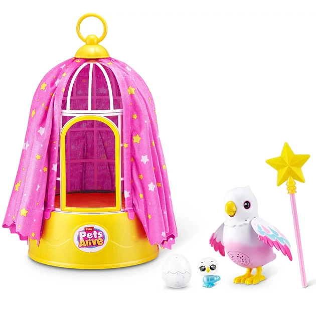 Интерактивный игровой набор Pets & Robo Alive полимер 19,9х20х35,9 см Волшебная птичка Полли - изображение 9