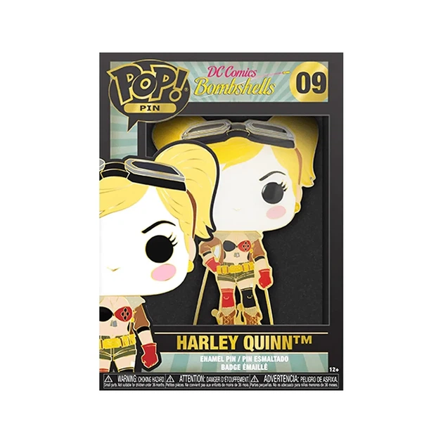 Пін Funko Pop DC Comics 10 см емальована сталь червоний чорний - Фото 1 Пін Funko Pop DC Comics 10 см емальована сталь червоний чорний - зображення 1