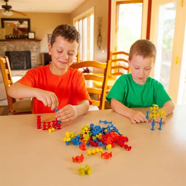 Конструктор Fat Brain Toys силіконовий 75 деталей різнокольоровий - зображення 4