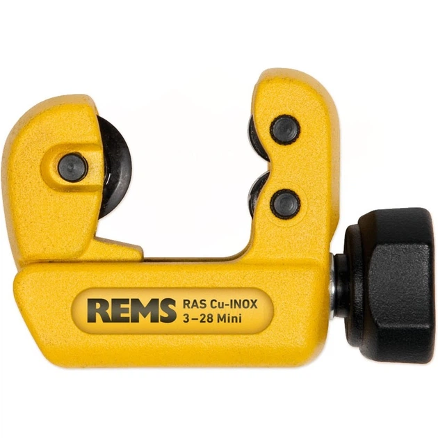 Труборіз роликовий Rems RAS Cu-INOX Mini 3-28 мм, зі змінним лезом (113240) - Фото 1 Труборіз роликовий Rems RAS Cu-INOX Mini 3-28 мм, зі змінним лезом (113240) - зображення 1