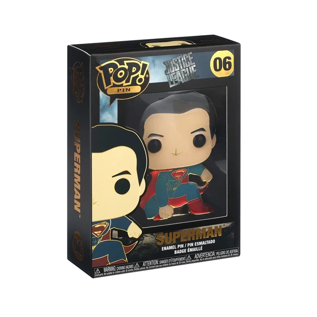 Пін Funko Pop Супермен емальована сталь 10 см червоний синій - Фото 5 Пін Funko Pop Супермен емальована сталь 10 см червоний синій - зображення 5