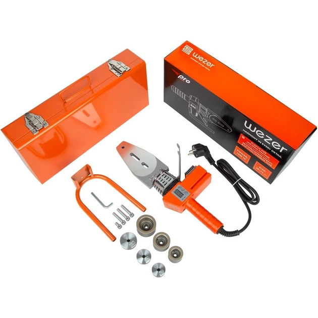 Паяльник для пластиковых труб Wezer CF-32 PRO 20-32 мм 1000 Вт, в кейсе, с защитой от перегрузок - Фото 2 Паяльник для пластиковых труб Wezer CF-32 PRO 20-32 мм 1000 Вт, в кейсе, с защитой от перегрузок - изображение 2