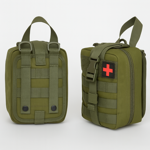 Аптечка тактическая (20х15х8 см) на системе Molle A87 Олива - изображение 3