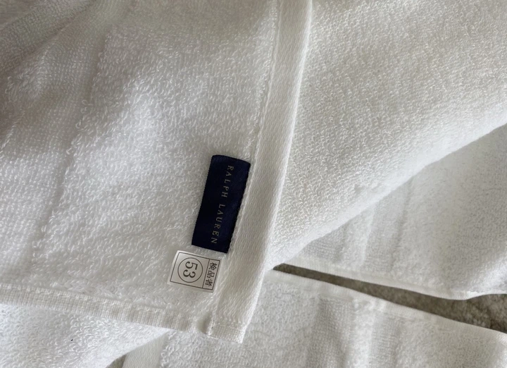 Рушник Polo Ralph Lauren бавовняний у ванну білий 85х35 - изображение 5