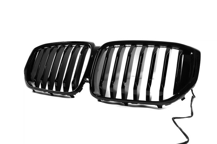 Ноздри 1 Bar LED (2023-2026, чёрный глянец) для BMW X5 G05 2019–2026 гг - изображение 3