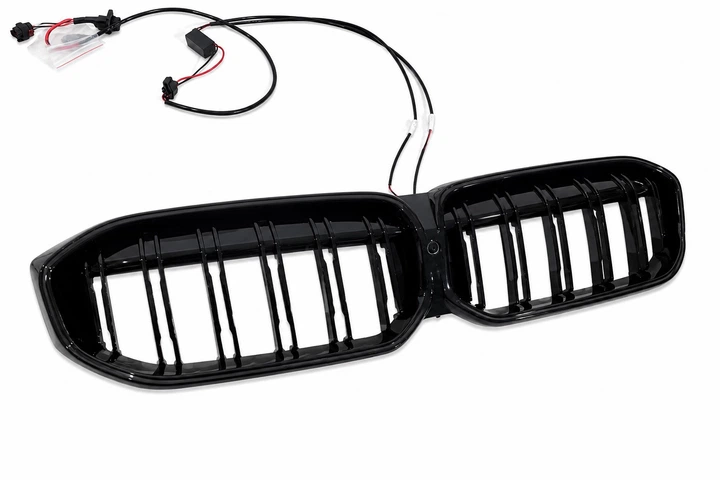 Ноздри M-Look LED (2022-2026, черный глянец) для BMW 3 серия G20/G21 2018- гг - Фото 4 Ноздри M-Look LED (2022-2026, черный глянец) для BMW 3 серия G20/G21 2018- гг - изображение 4