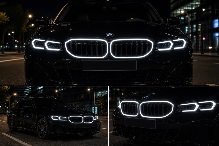 Ноздри M-Look LED (2022-2026, черный глянец) для BMW 3 серия G20/G21 2018- гг - Фото 6 Ноздри M-Look LED (2022-2026, черный глянец) для BMW 3 серия G20/G21 2018- гг - изображение 6