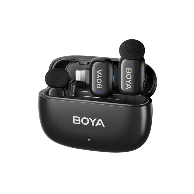 Микрофоны BOYA Mini 2-01 беспроводные 2.4GHz USB-C Black (6977490711812) - Фото 2 Микрофоны BOYA Mini 2-01 беспроводные 2.4GHz USB-C Black (6977490711812) - изображение 2