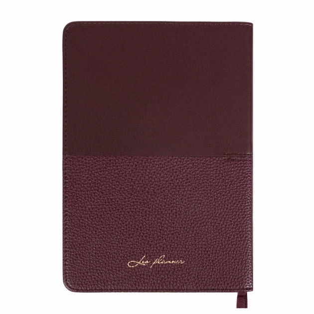 Ежедневник Leo Planner "Royal" 2027 A5 184 листов комбинированный бордовый с обрезом в тон обложки (252770) - изображение 5