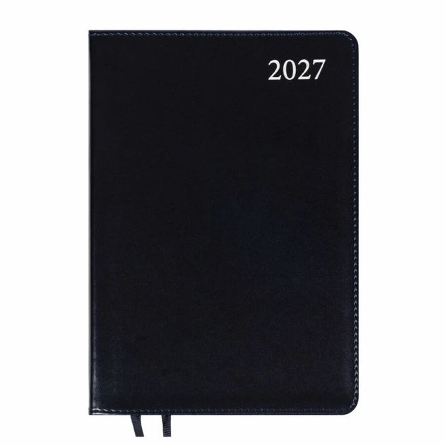 Ежедневник Leo Planner "Aldento" 2027 A5 184 листов м/обл срб/т черный с серебряным срезом (252732) - изображение 2